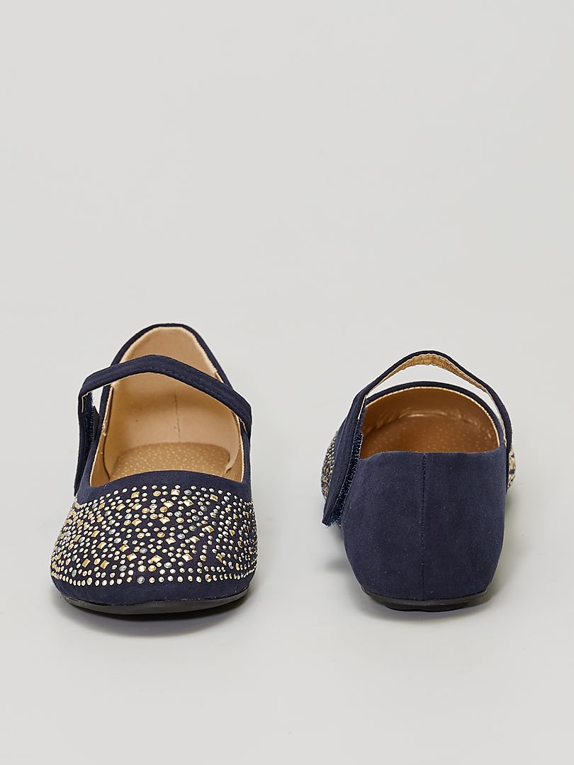 Ballerines Scratch Bleu Navy Kiabi