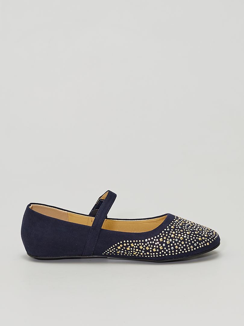 Ballerines à scratch bleu navy Kiabi 12 00