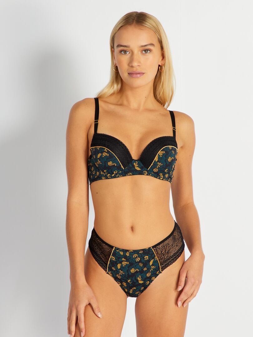 Beha Met Foampads En Print Envie De Lingerie ZWART Kiabi 16 00