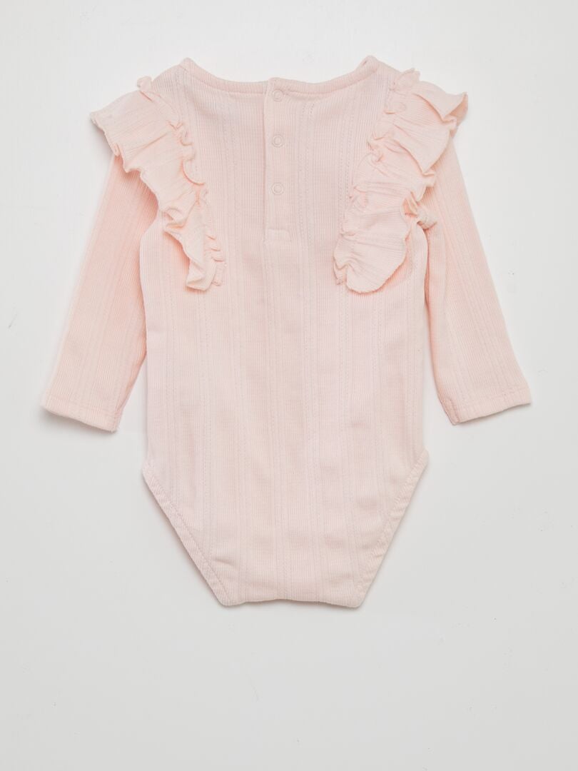 Body Avec Broderie Anglaise Rose Kiabi 7 00