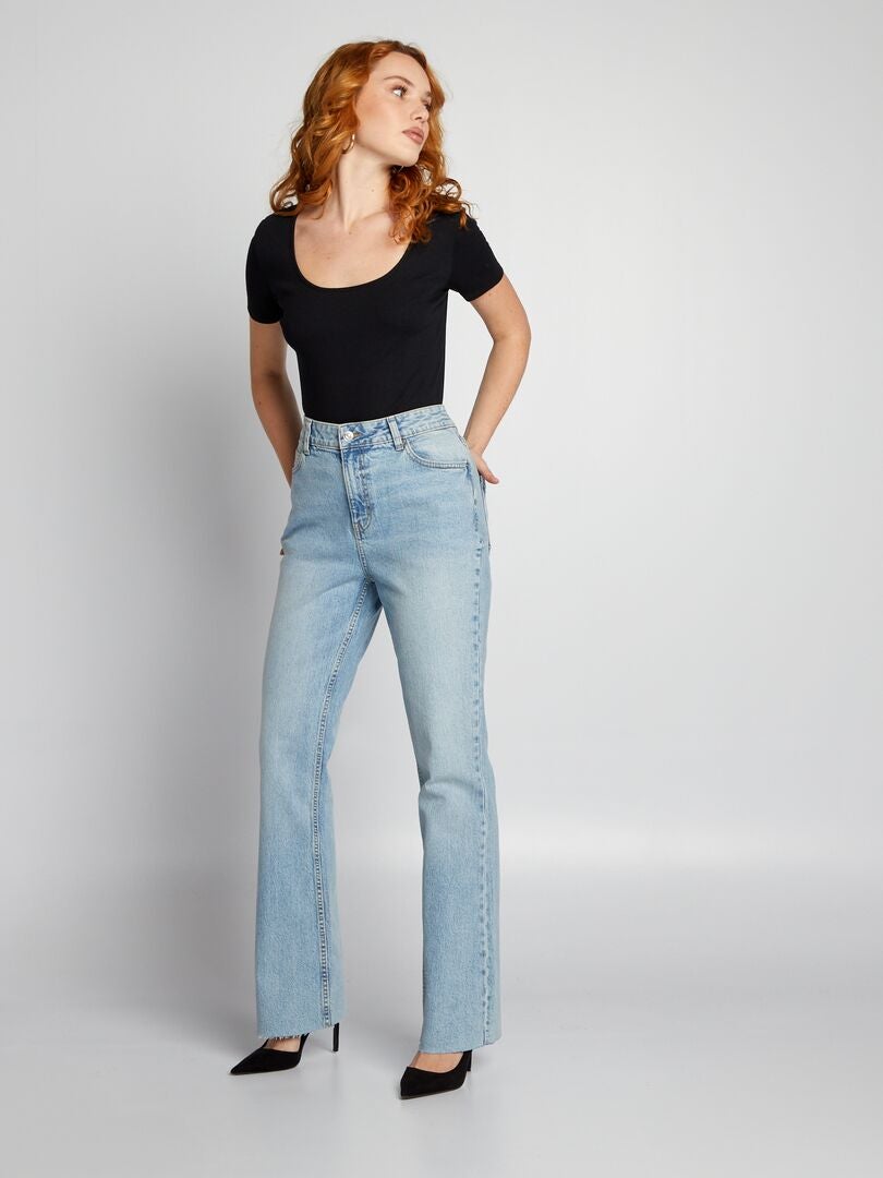 Flared Jeans Met Hoge Taille BLAUW Kiabi 20 00