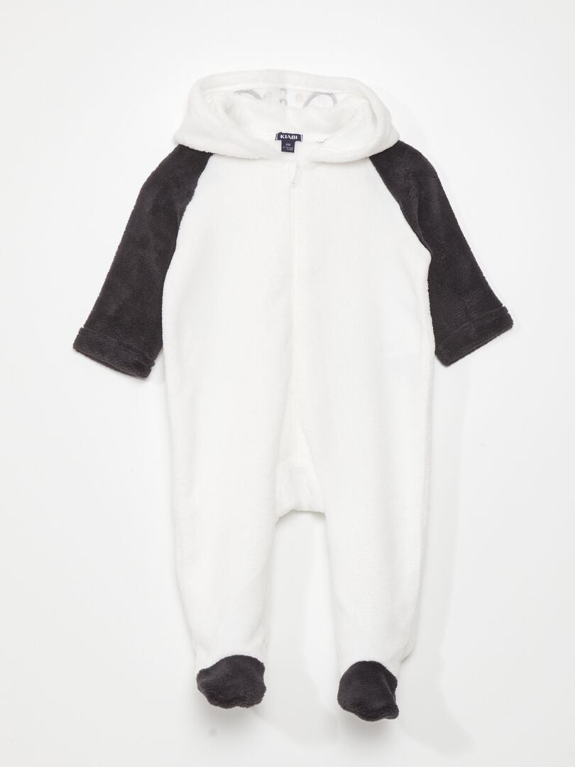 Fleece Pyjamapak Met Capuchon Panda WIT Kiabi 13 00