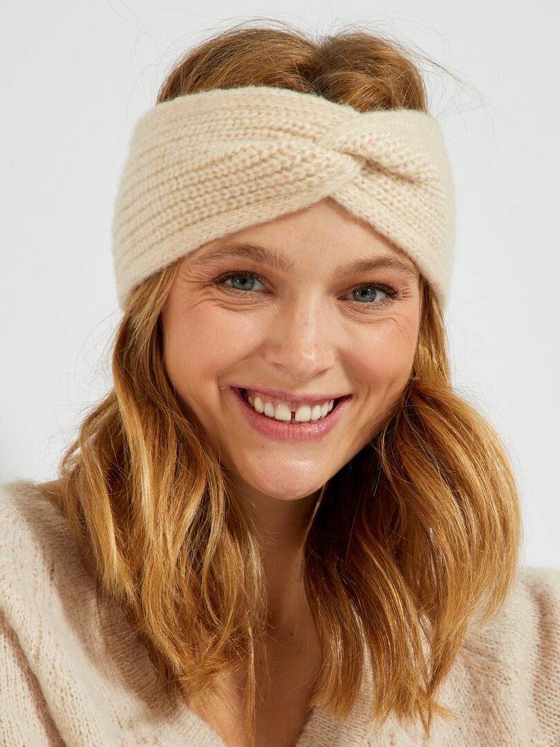 Headband Chaud Crois Beige Kiabi