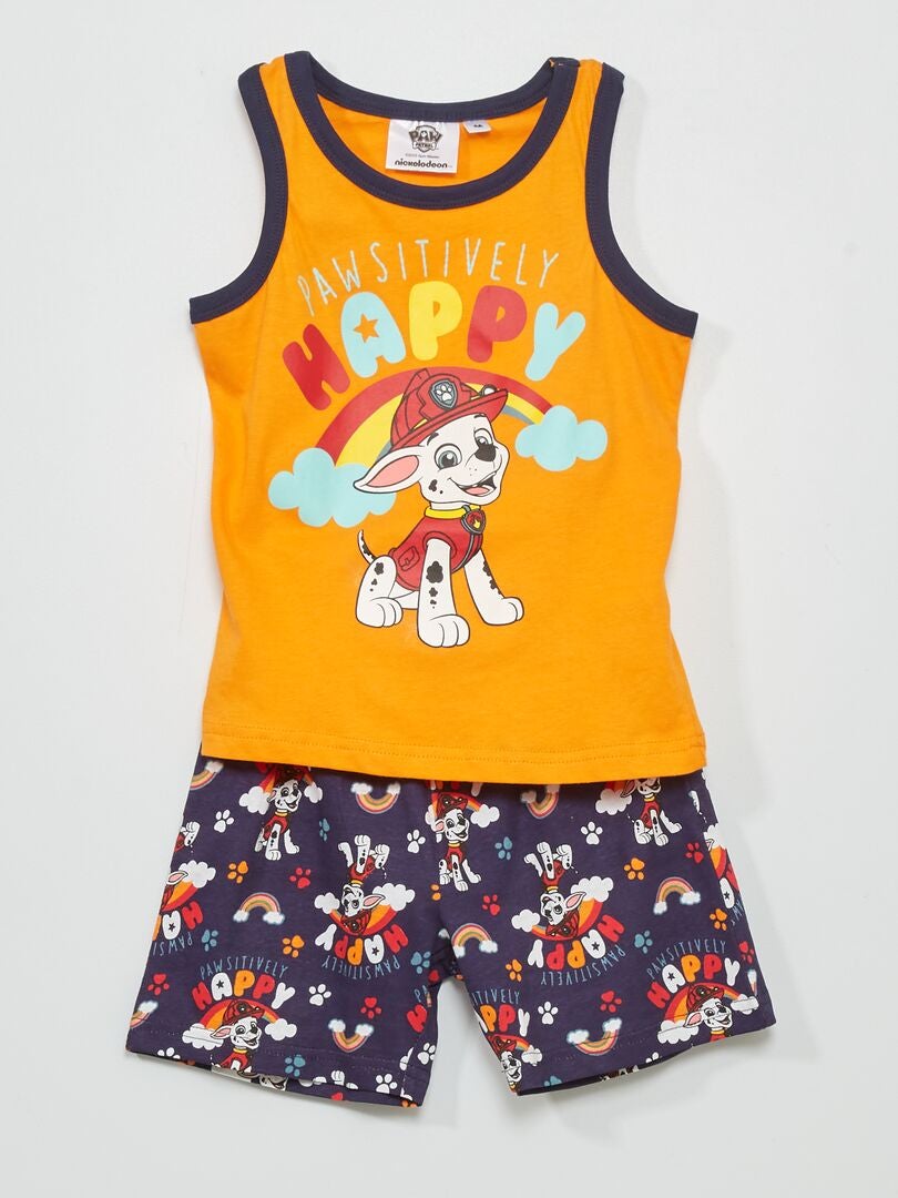 Korte Pyjama PAW Patrol 2 Delig ORANJE Kiabi 15 00