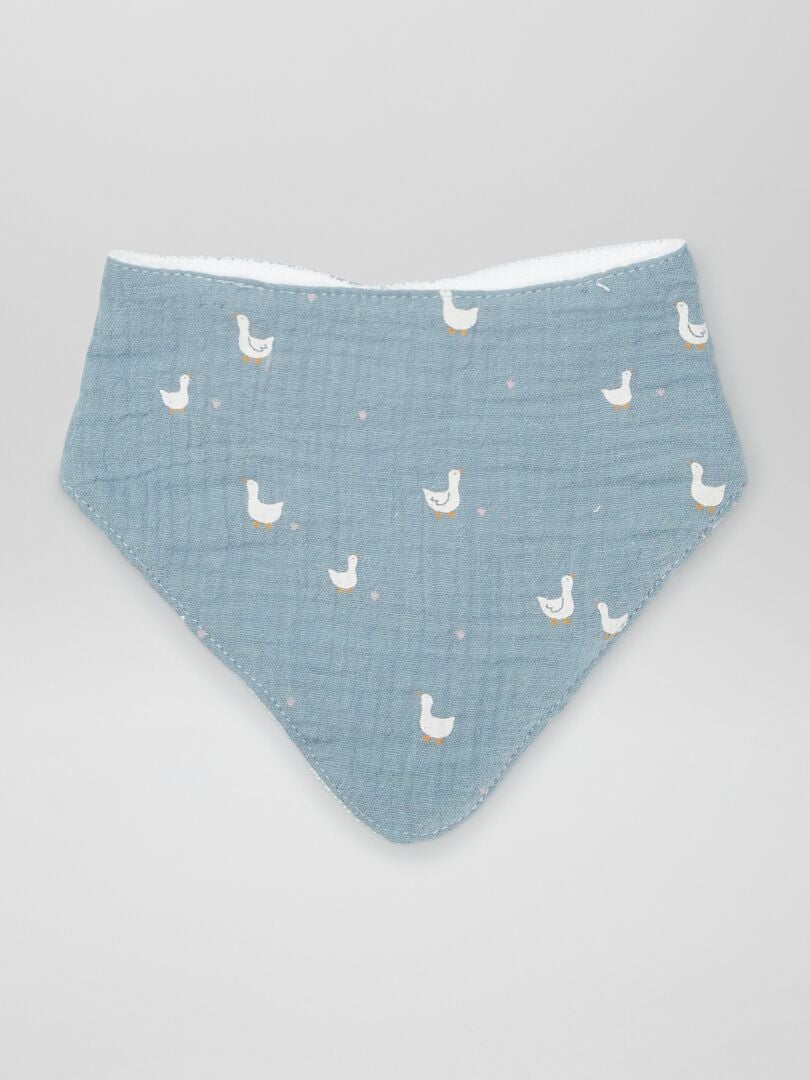 Lot De 2 Bavoirs Bandana Blanc Bleu Kiabi 6 00