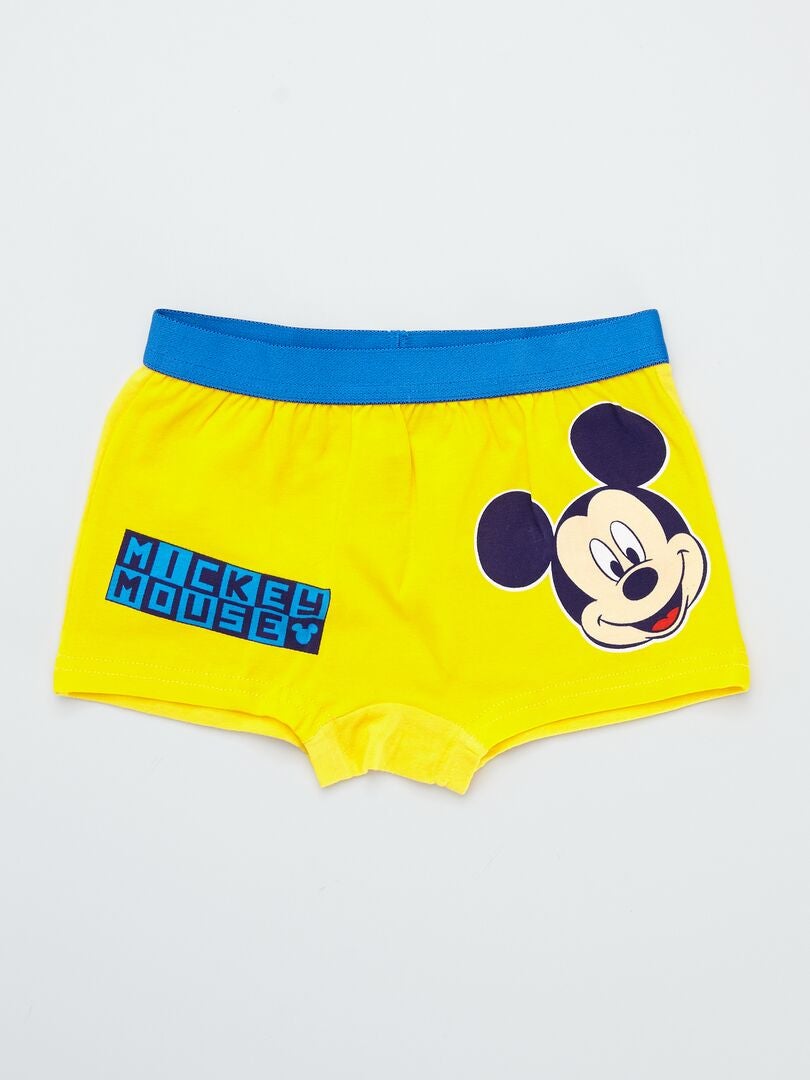 Lot De Boxers Mickey Jaune Kiabi