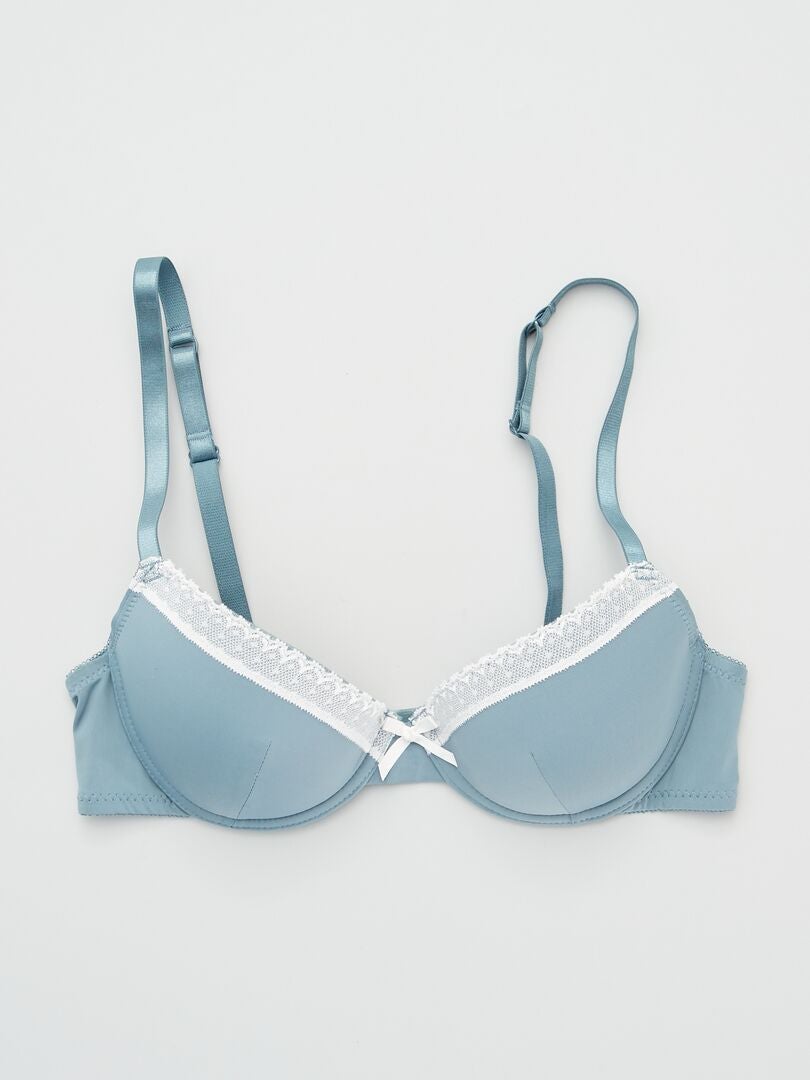 Lot De Soutiens Gorge Envie De Lingerie Cru Bleu Kiabi