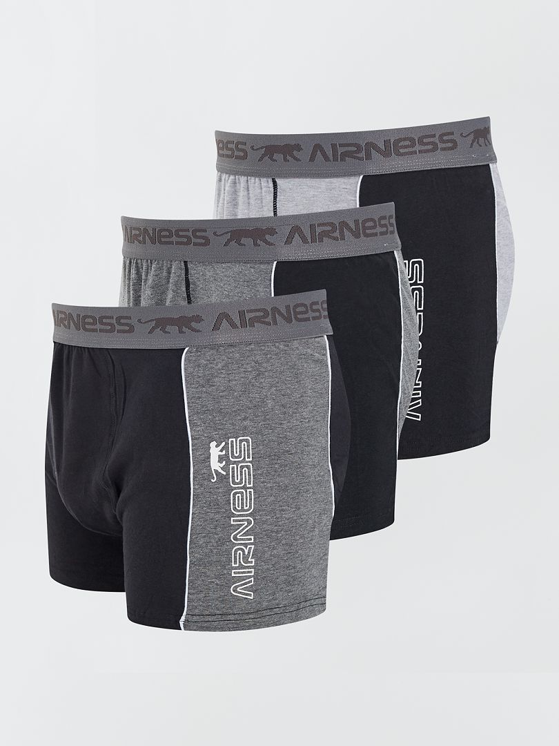 Lot De Boxers Airness Gris Kiabi