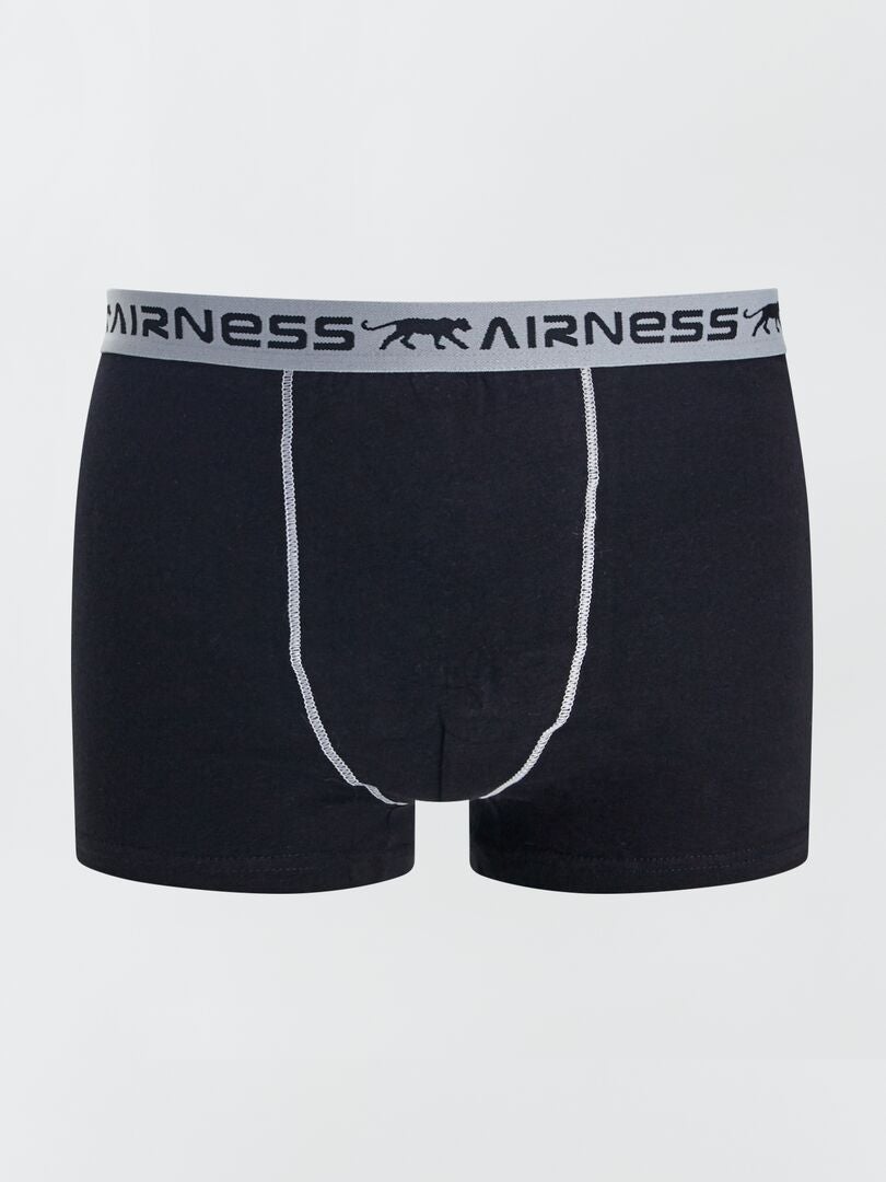 Lot De Boxers Airness Noir Kiabi