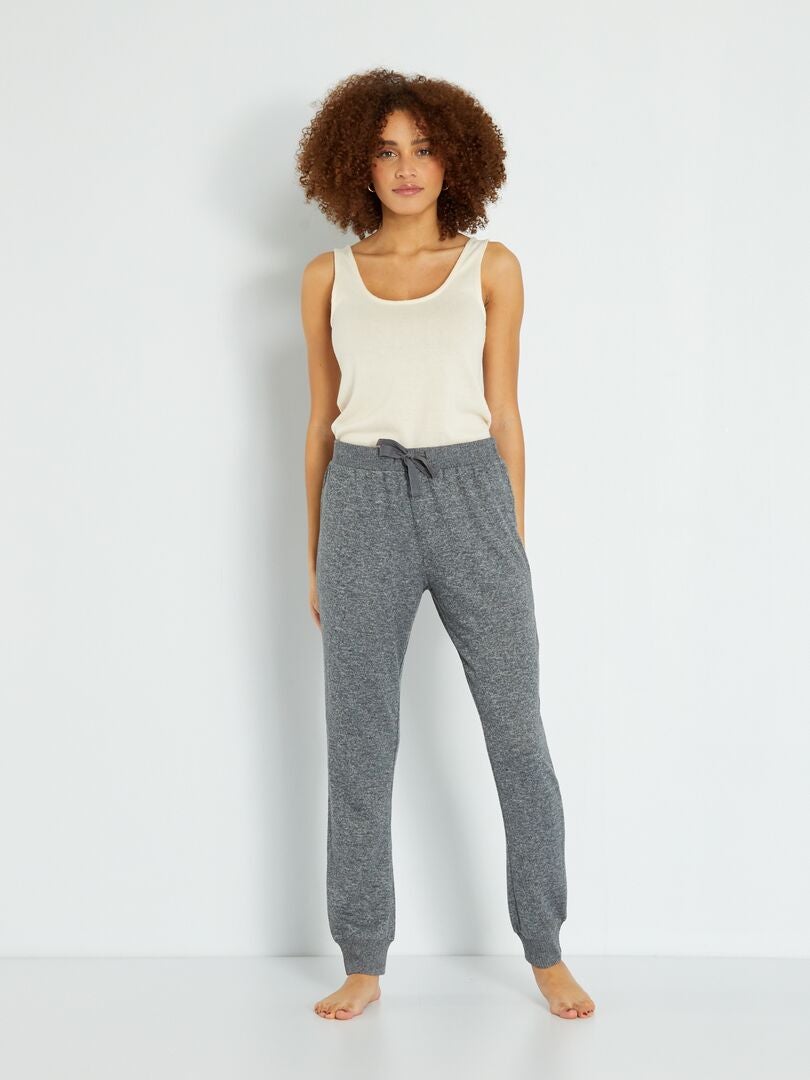 Pantalon de pyjama uni gris foncé Kiabi 12 00