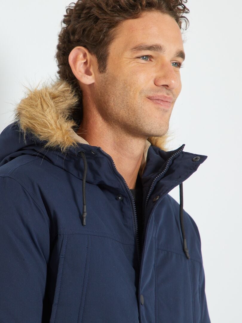 Parka Avec Capuche Product Bleu Marine Kiabi 55 00