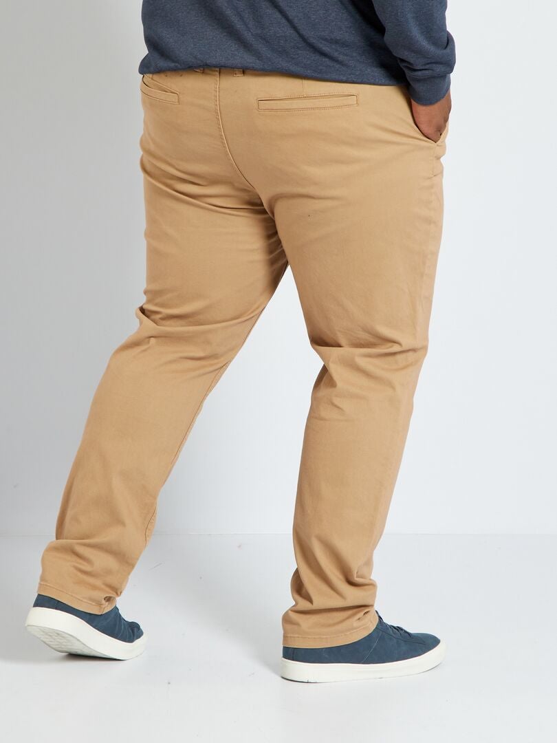 Regular Fit Chino L Biege Kiabi