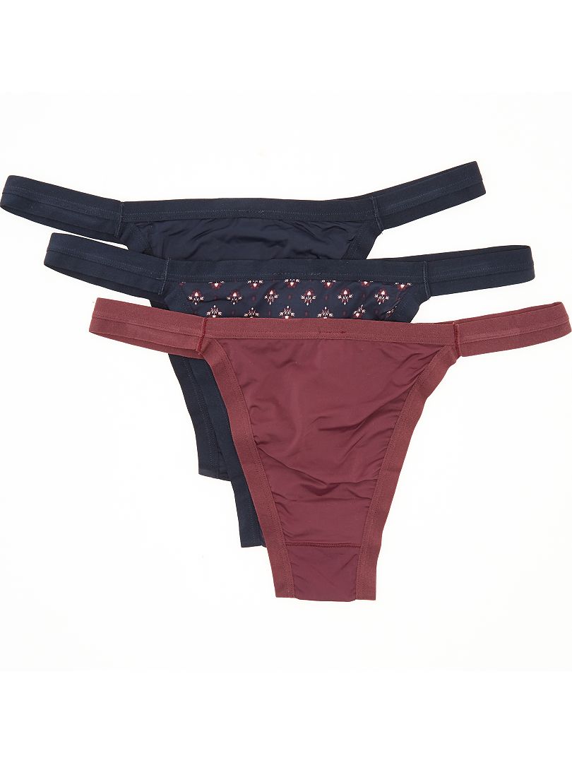 Set Van Tanga S Van Microvezel Blauw Kiabi