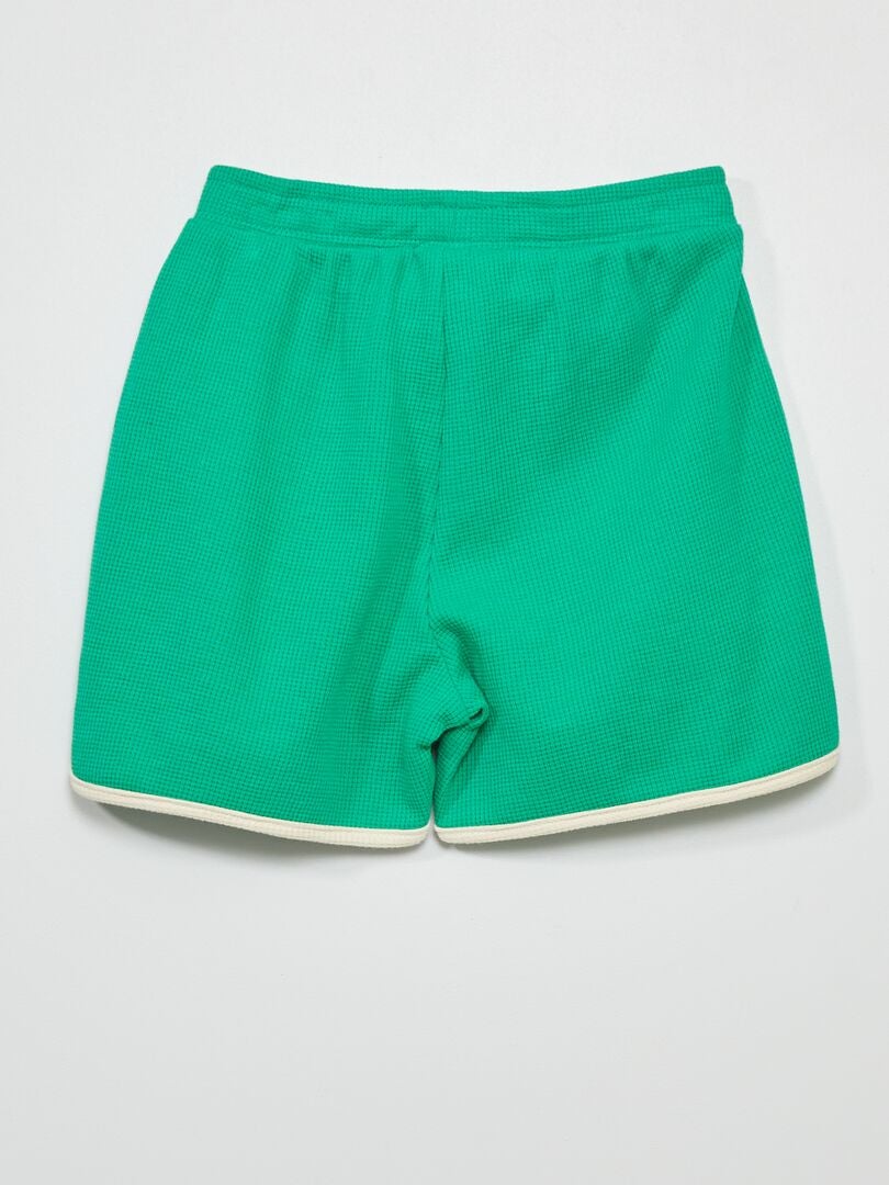 Short En Nid D Abeilles Vert Kiabi 7 00