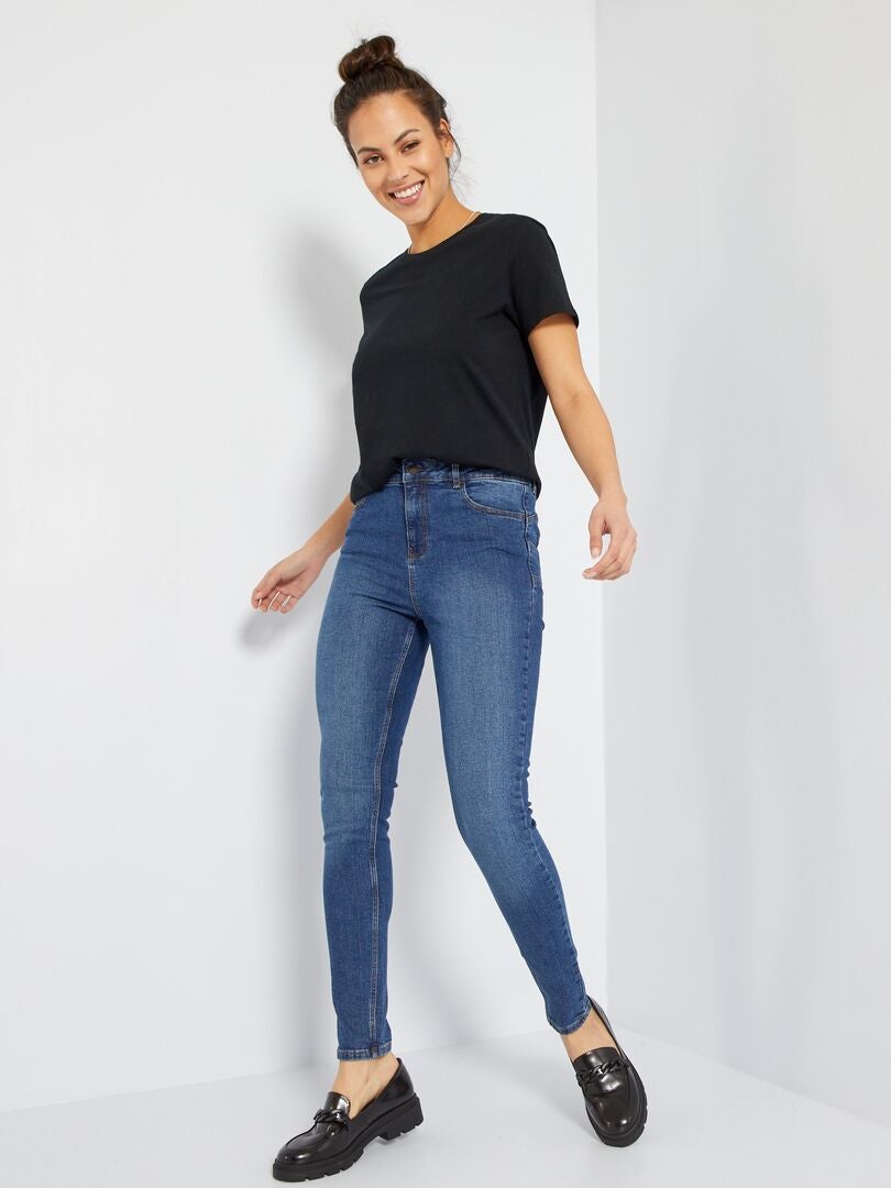 Skinny Jeans Met Hoge Taille L30 BLAUW Kiabi 18 00