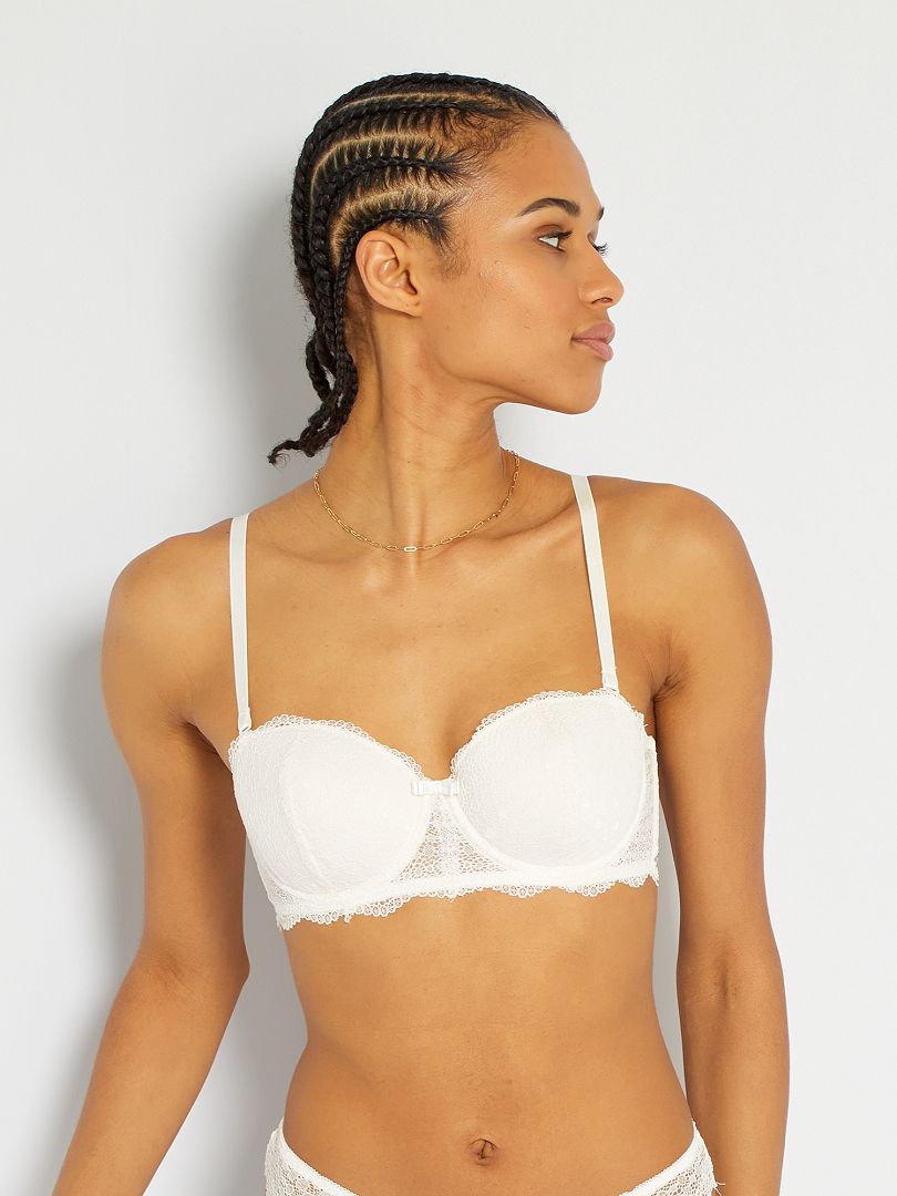 Soutien Gorge Bandeau Envie De Lingerie Ivoire Kiabi