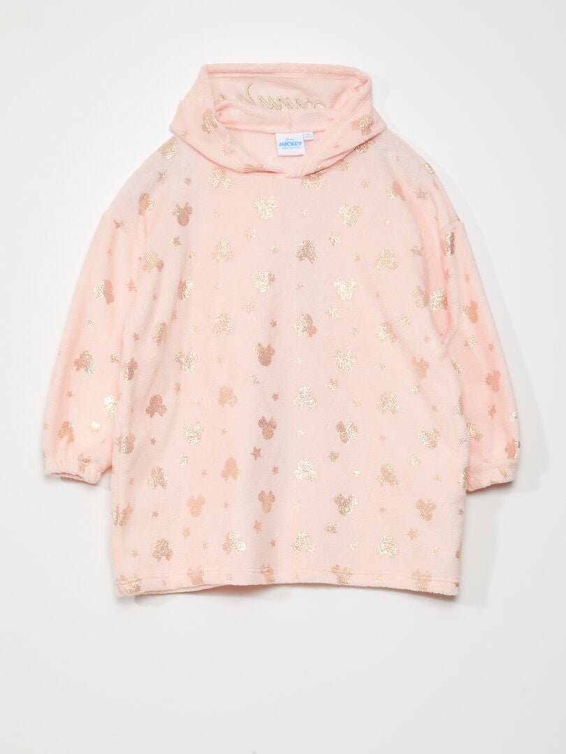 Sweat à capuche maille peluche Minnie Rose Kiabi 15 00