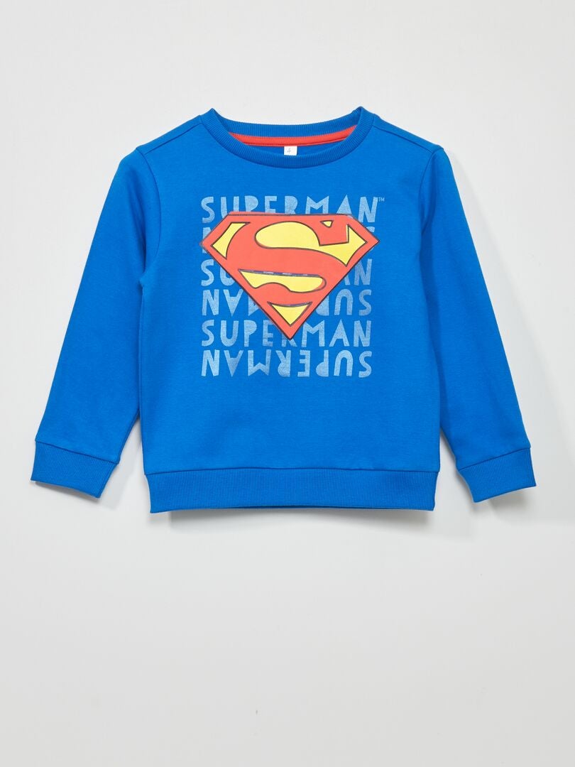 Sweater Van Joggingstof Superman DC Comics BLAUW Kiabi 15 00