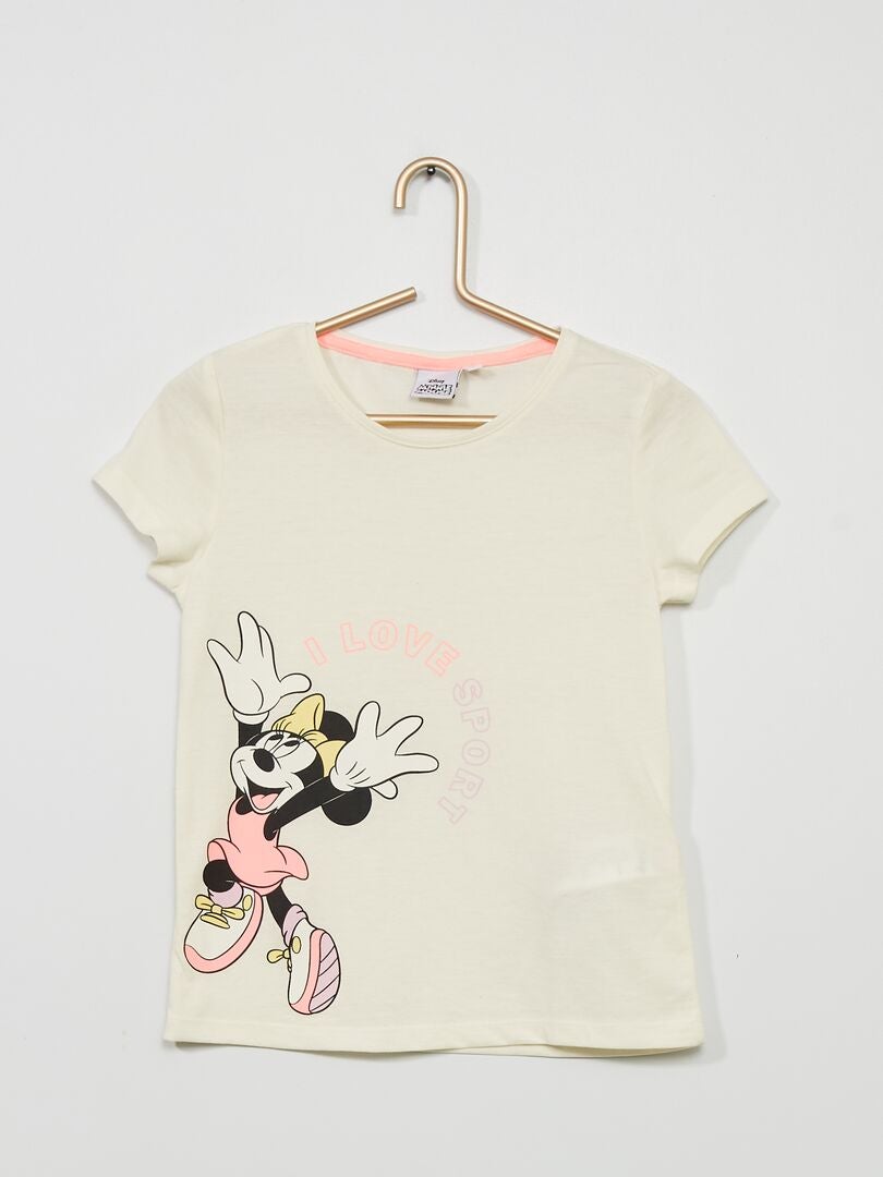 T Shirt Minnie Disney Blanc Kiabi