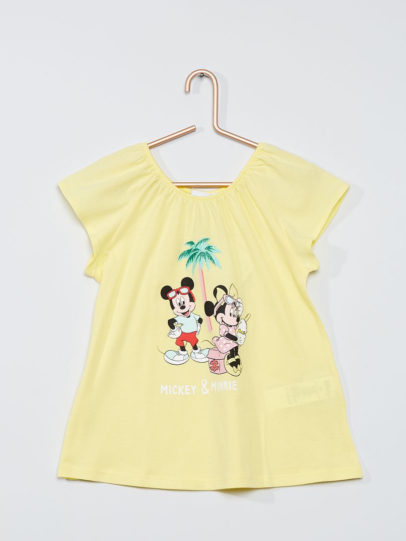 T Shirt Minnie Mouse Jaune Kiabi