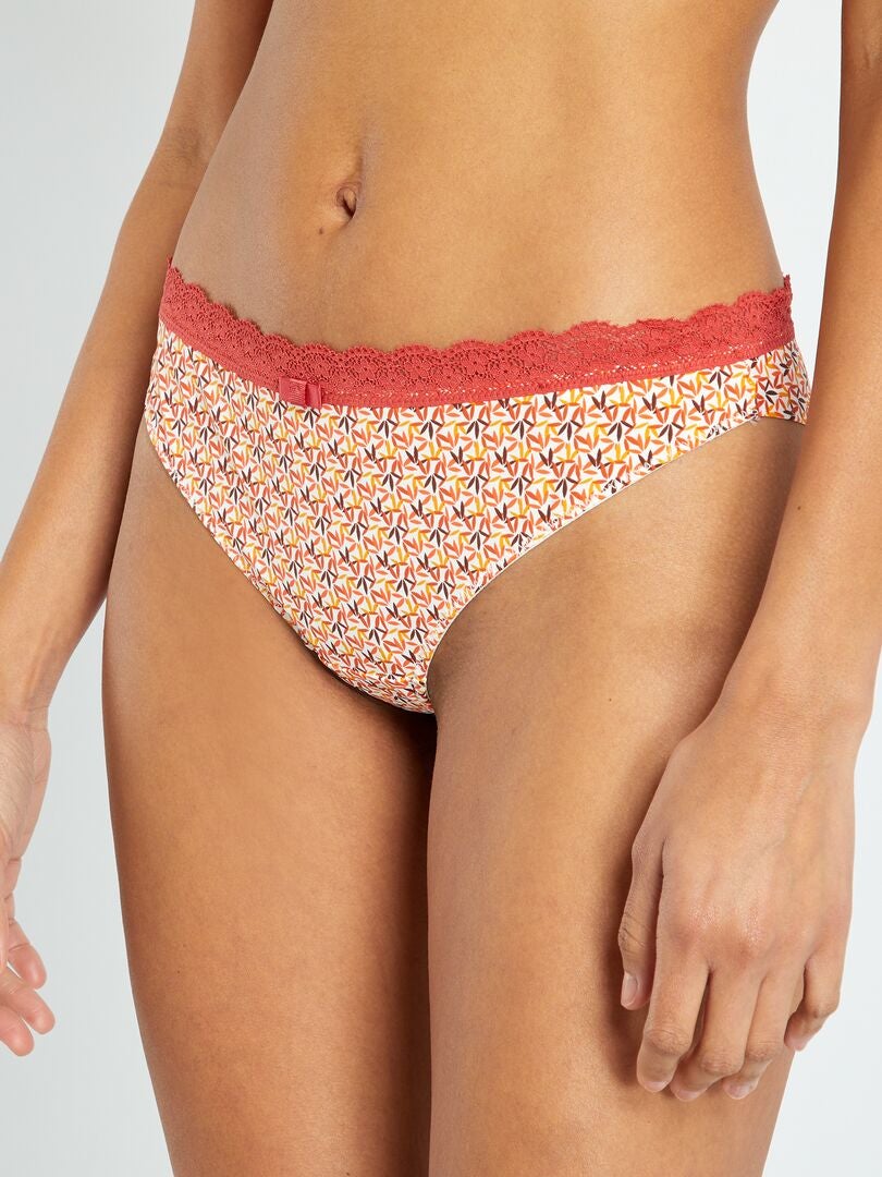 Tanga Envie De Lingerie Biege Kiabi