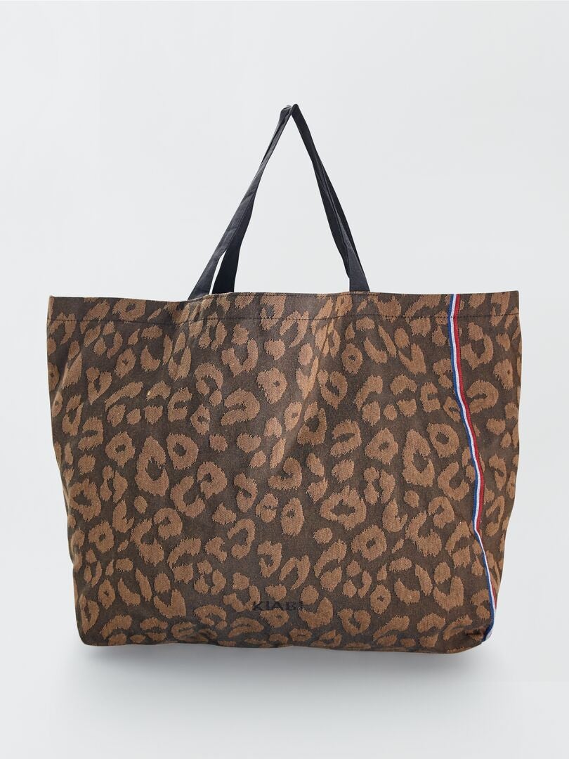 Tote Bag Les Tissages De Charlieu Made In France Marron Kiabi