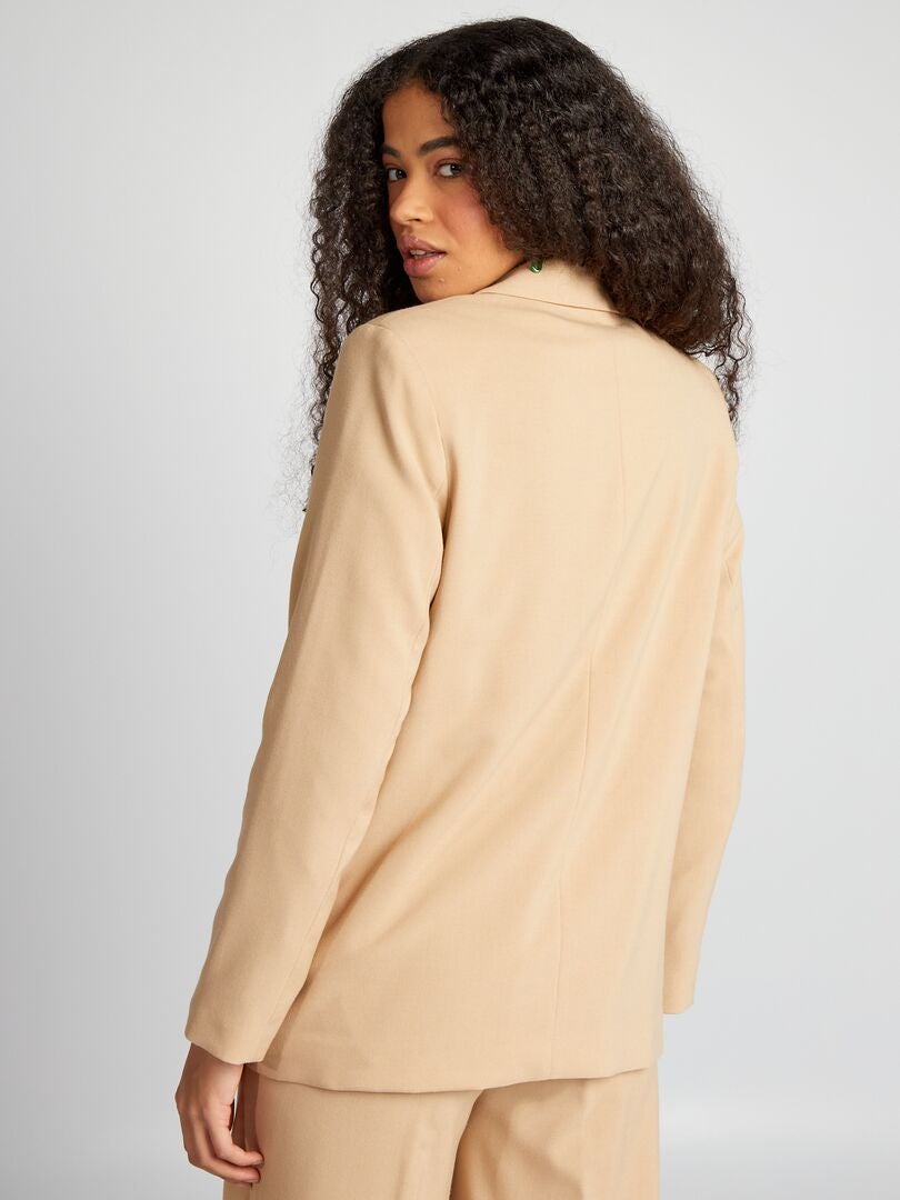 Veste Blazer Oversize Beige Kiabi