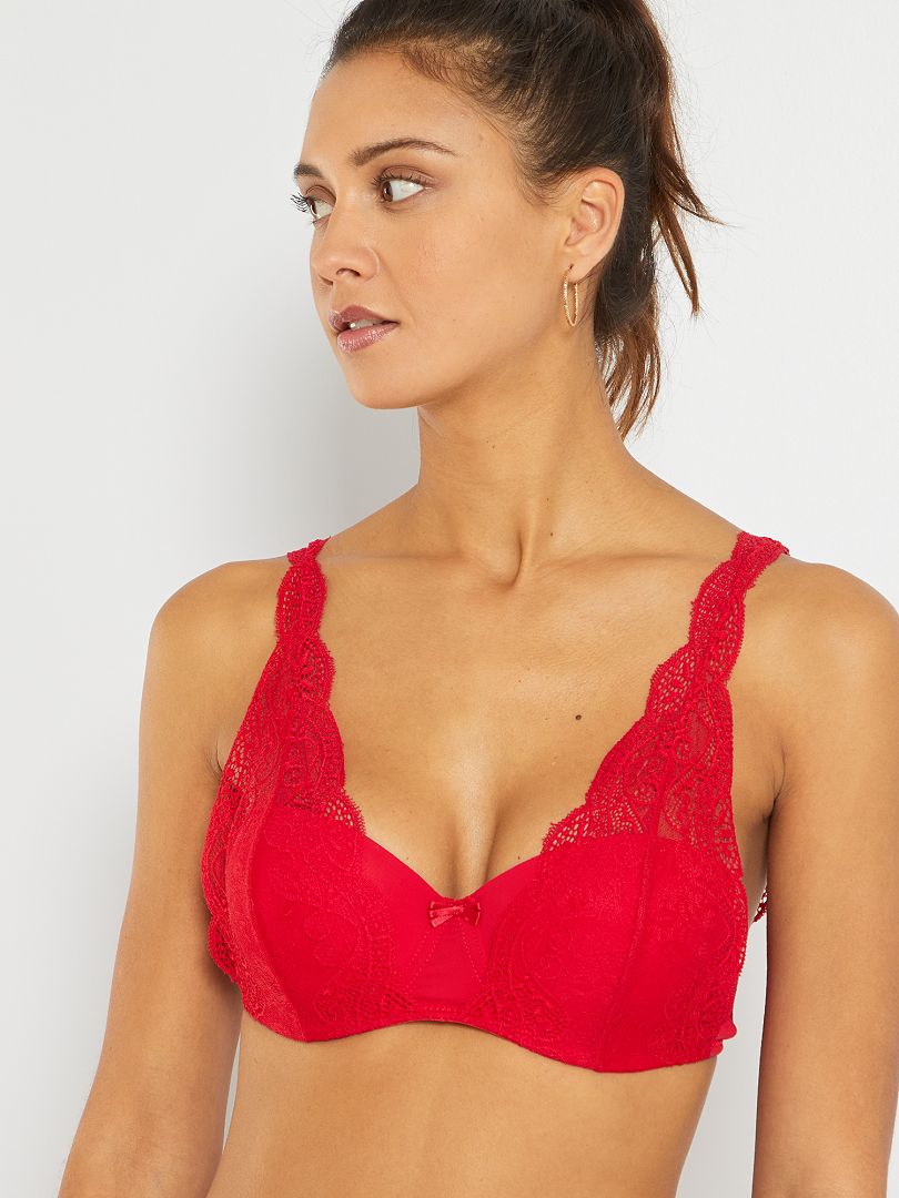 Voorgevormde Beha Envie De Lingerie Rood Kiabi