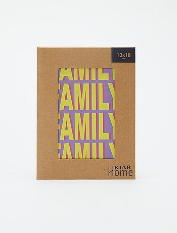 Affiche 'Family' 13 x 18 cm - Kiabi Home