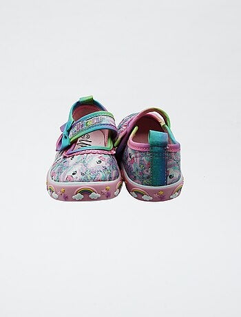 Ballerine en toile 'licorne'