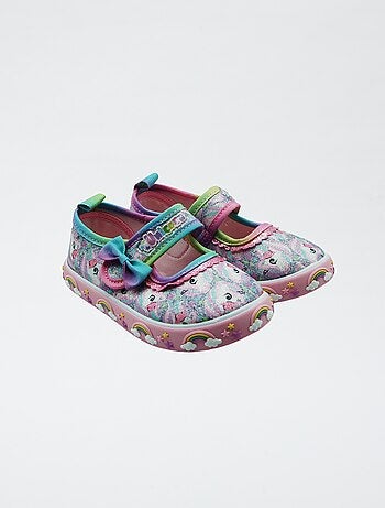 Ballerine en toile 'licorne'