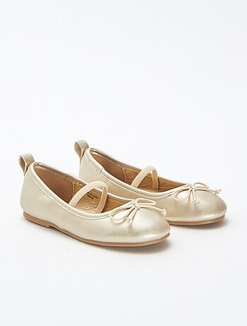 Ballerines dorées