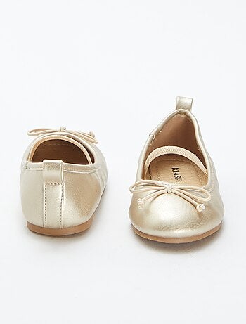 Ballerines dorées
