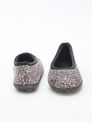 Ballerines plates à motif léopard