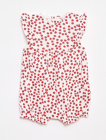 Barboteuse à volants avec poches