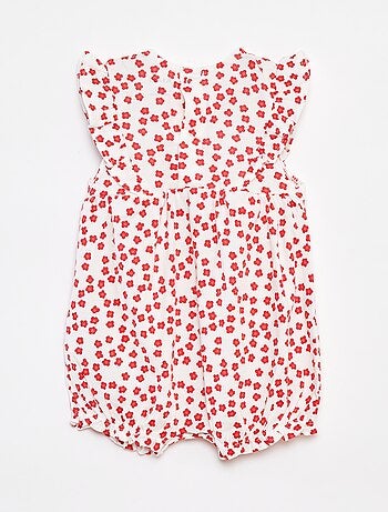 Barboteuse à volants avec poches