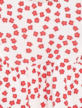 Barboteuse à volants avec poches