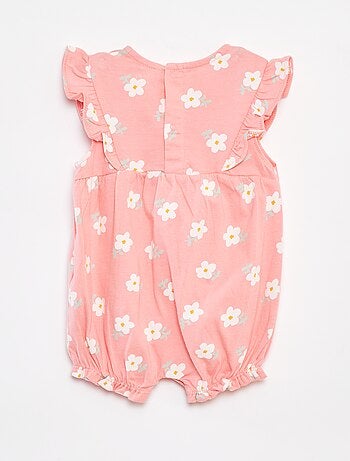 Barboteuse à volants avec poches