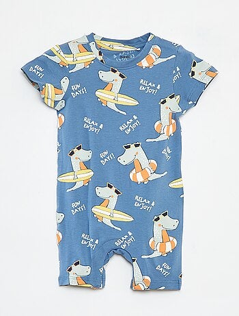 Barboteuse courte imprimé 'dinosaure' 'Guppy'