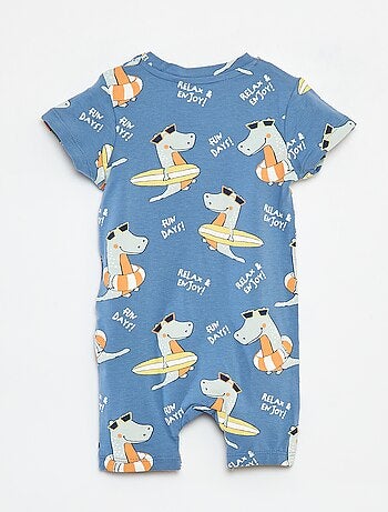 Barboteuse courte imprimé 'dinosaure' 'Guppy'