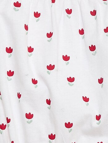 Barboteuse imprimée en coton