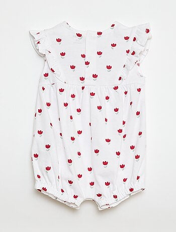 Barboteuse imprimée en coton