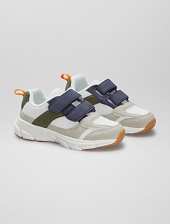 Baskets à scratchs bi-matière