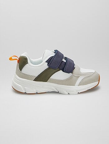 Baskets à scratchs bi-matière