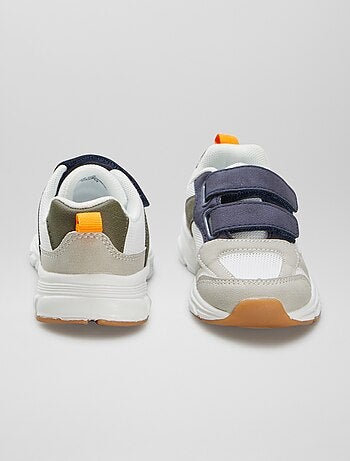 Baskets à scratchs bi-matière