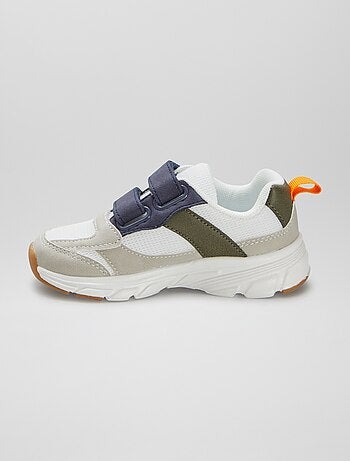 Baskets à scratchs bi-matière