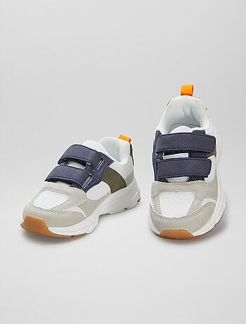 Baskets à scratchs bi-matière