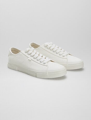 Baskets basses en toile imprimée