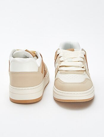 Baskets basses type skate tricolores