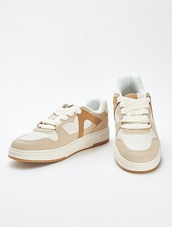 Baskets basses type skate tricolores